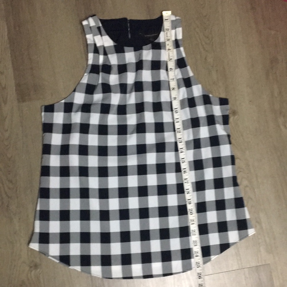 Banana Republic Womens Black and White Checkered Women Top (Size S) - Picture 11 of 14